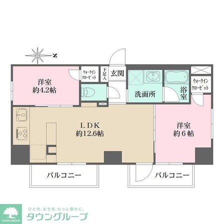 プライムアーバン西日暮里フロントの物件間取画像